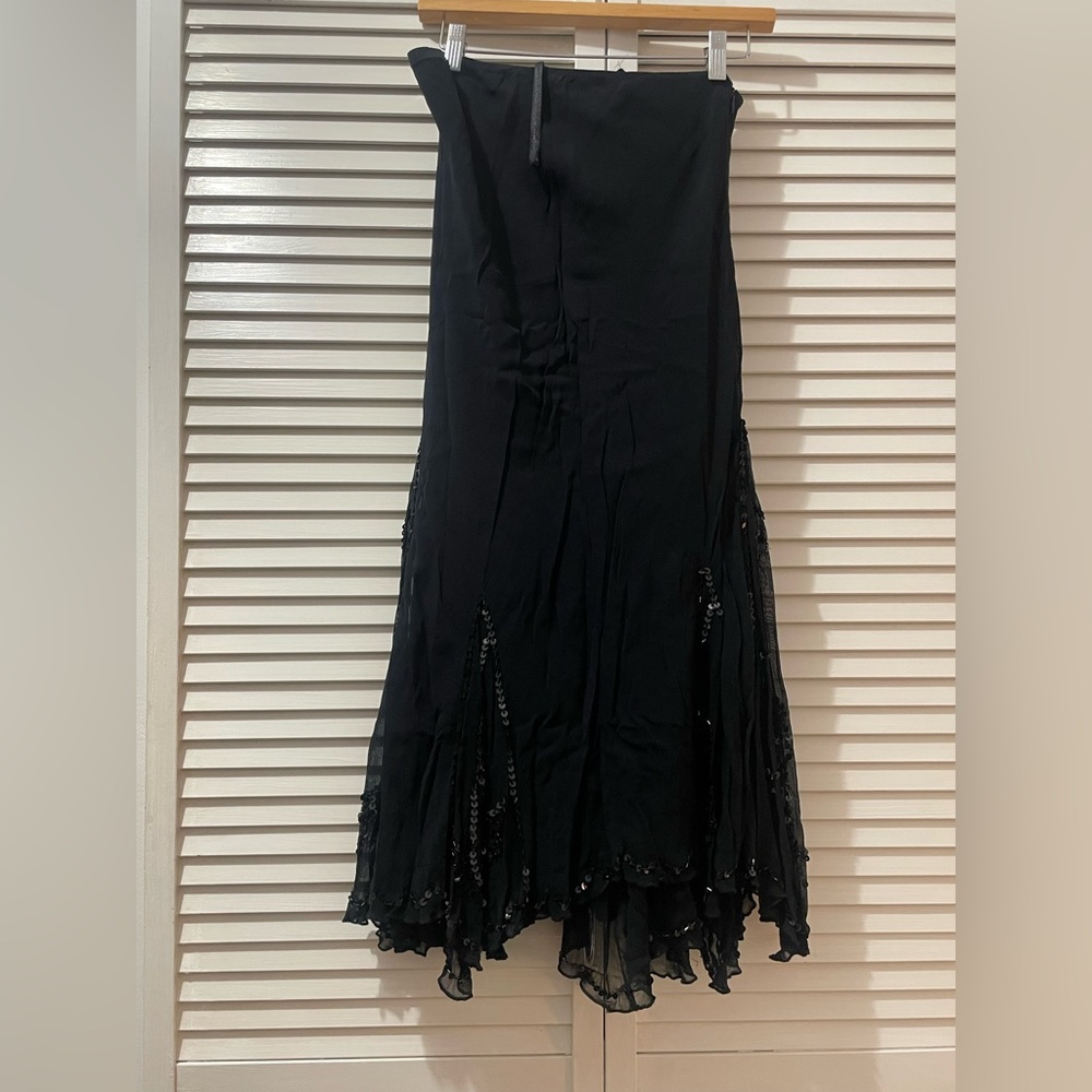 Vintage Black Sequin skirt
